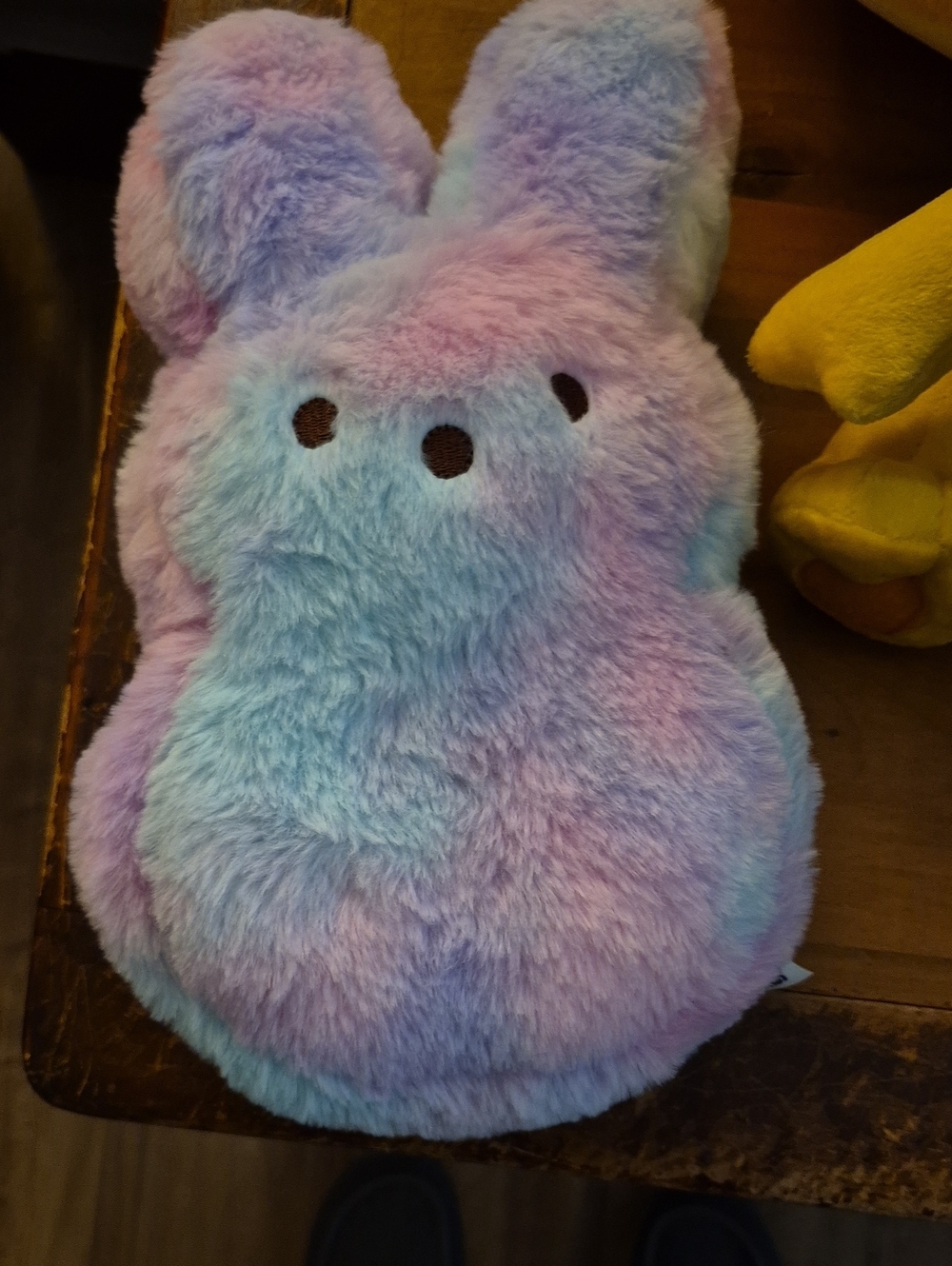 Plush Multicolor Pastel Bunny Small Pet Bed Cushion